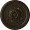Ekena Millwork Palmetto Ceiling Medallion, Hand-Painted Stone Hearth Crackle, 11 1/2"OD x 1"P CM11PASHC - alternate 1
